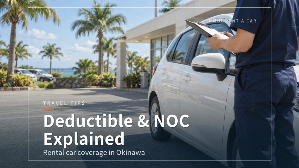 Okinawa Rental Car Coverage Explained: Deductible and NOC (Non-Operation Charge)