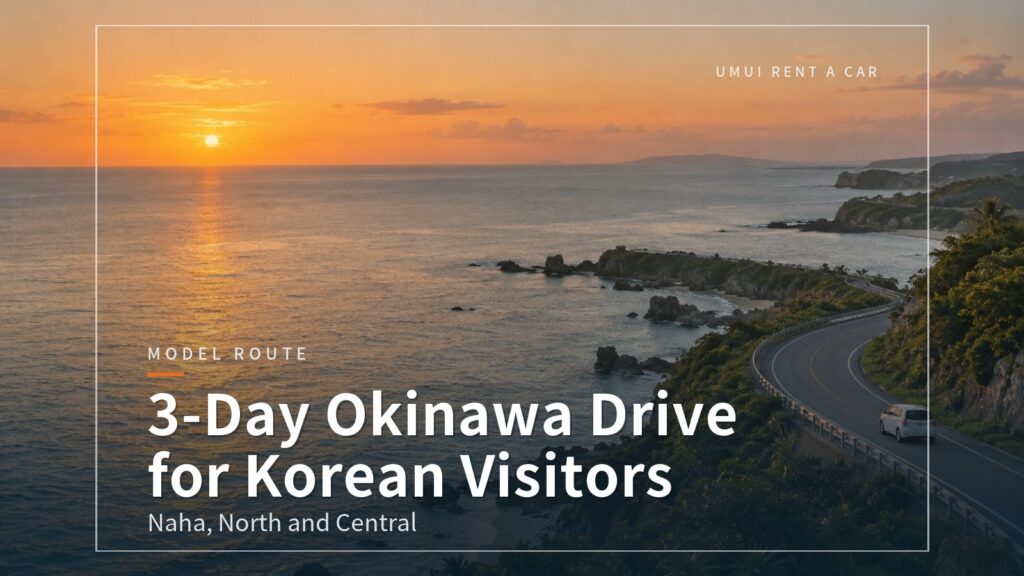 Okinawa 3-Day, 2-Night Drive Course for Visitors from Korea