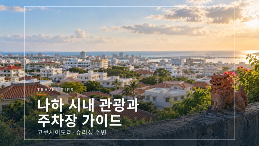 나하 시내 관광과 주차장 가이드 고쿠사이도리·슈리성 주변