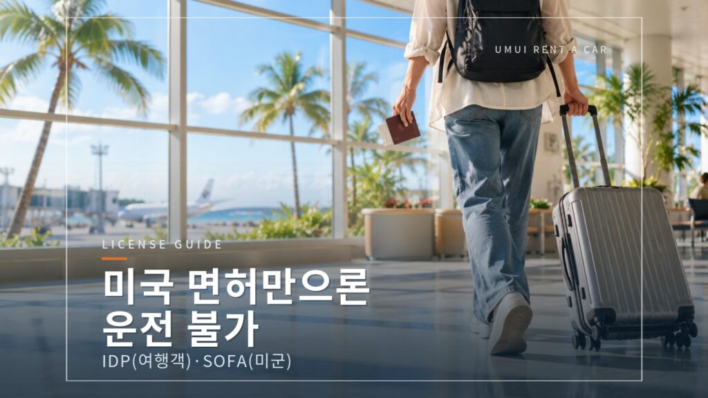 미국에서 오신 여행객·미군 관계자분께: 오키나와에서 운전하기 위한 면허(IDP·SOFA)