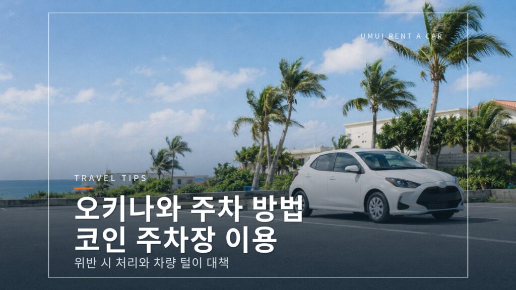 오키나와 주차 방법과 매너: 코인 주차장 이용법
