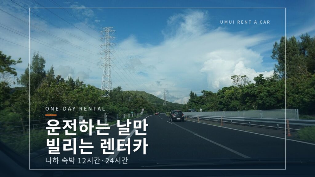 나하 렌터카 하루만 빌리기|12시간·24시간 비교